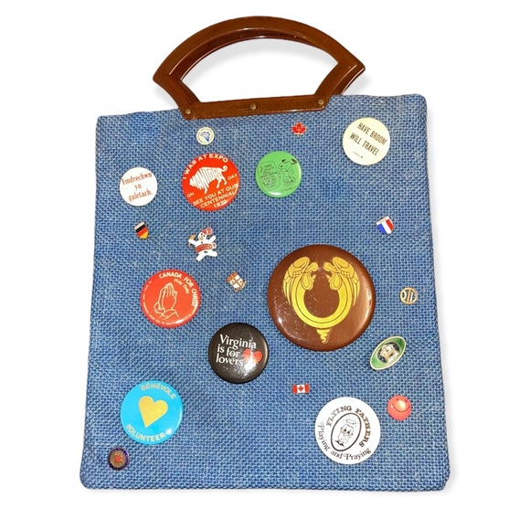 Vintage Pin Lovers Dream Handmade Purse - Picture 1 of 17